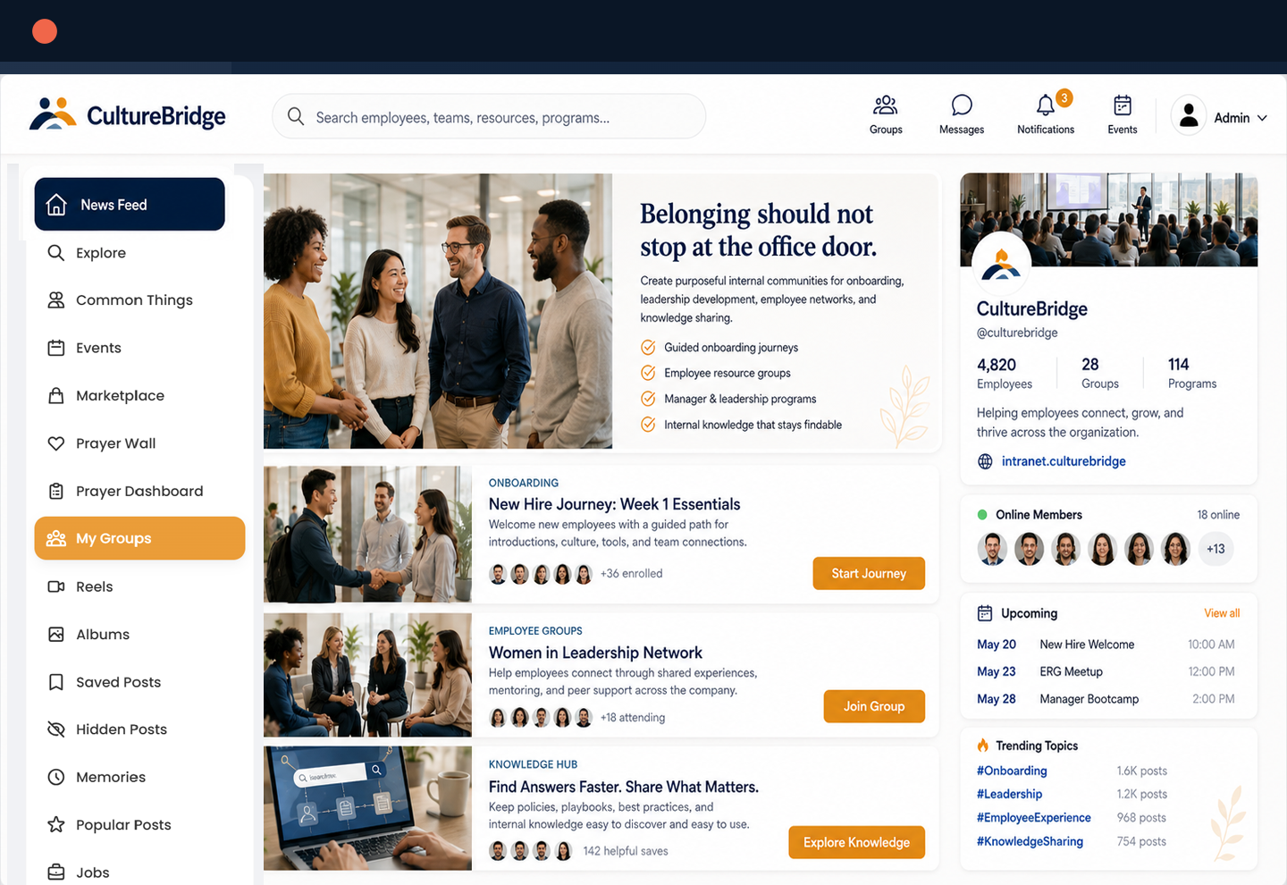 Heartlynks employee communities